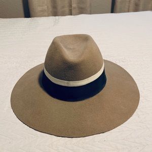 Cute Brown with Black and White Bands - Felt Hat